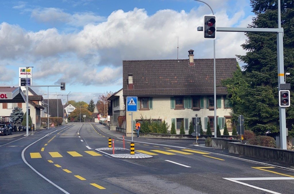 Rorbas, Lichtsignalanlage Busbevorzugung